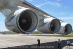 O An-225 est equipado com 6 motores Ivchenko Progress D-18T com 229,50 kN de empuxo cada - Foto: Eder Avelino Andrade - eder@spotter.com.br