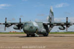 Lockheed C-130 Hercules do Esquadrão Cascavel, que transportou a equipe de solo e os equipamentos - Foto: Luciano Porto - luciano@spotter.com.br
