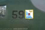 O emblema do Esquadrão Coral está aplicado no lado esquerdo dos seus Hercules. No lado direito está o emblema do Esquadrão Cascavel - Foto: Luciano Porto - luciano@spotter.com.br