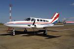 Um Cessna 402 paraguaio na Base Area de Campo Grande - Foto: Luciano Porto - luciano@spotter.com.br