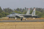 Os F-15C Eagle da USAF pertencem ao 71st FS da 1st FW, baseados em Langley AFB, na Virginia