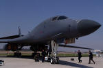 Os B-1B Lancer da USAF pertencem ao 28th BS da 7th BW, baseados em Dyess AFB, no Texas