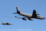 Boeing KC-135E Stratotanker e Lockheed Martin F-16AM Fighting Falcon da Força Aérea do Chile - Foto: Equipe SPOTTER