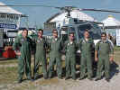Equipe do GRPAe da Polcia Militar de So Paulo na Aero Sport 2002 - Sgt. Alexandre, Sd. Andrey, Ten. Rachid, Ten. Gomes, Sd. Emerson e Sgt. Mendes 