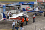 Algumas aeronaves expostas na Expo Aero Brasil 2009 - Foto: Guilherme Wiltgen - guilherme@spotter.com.br