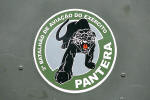 O emblema do 3 BAvEx Batalho Pantera - Foto: Luciano Porto - luciano@spotter.com.br