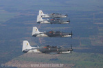 Durante a primeira parte da missão, foram realizadas diversas formações com quatro aeronaves - Foto: Luciano Porto - luciano@spotter.com.br